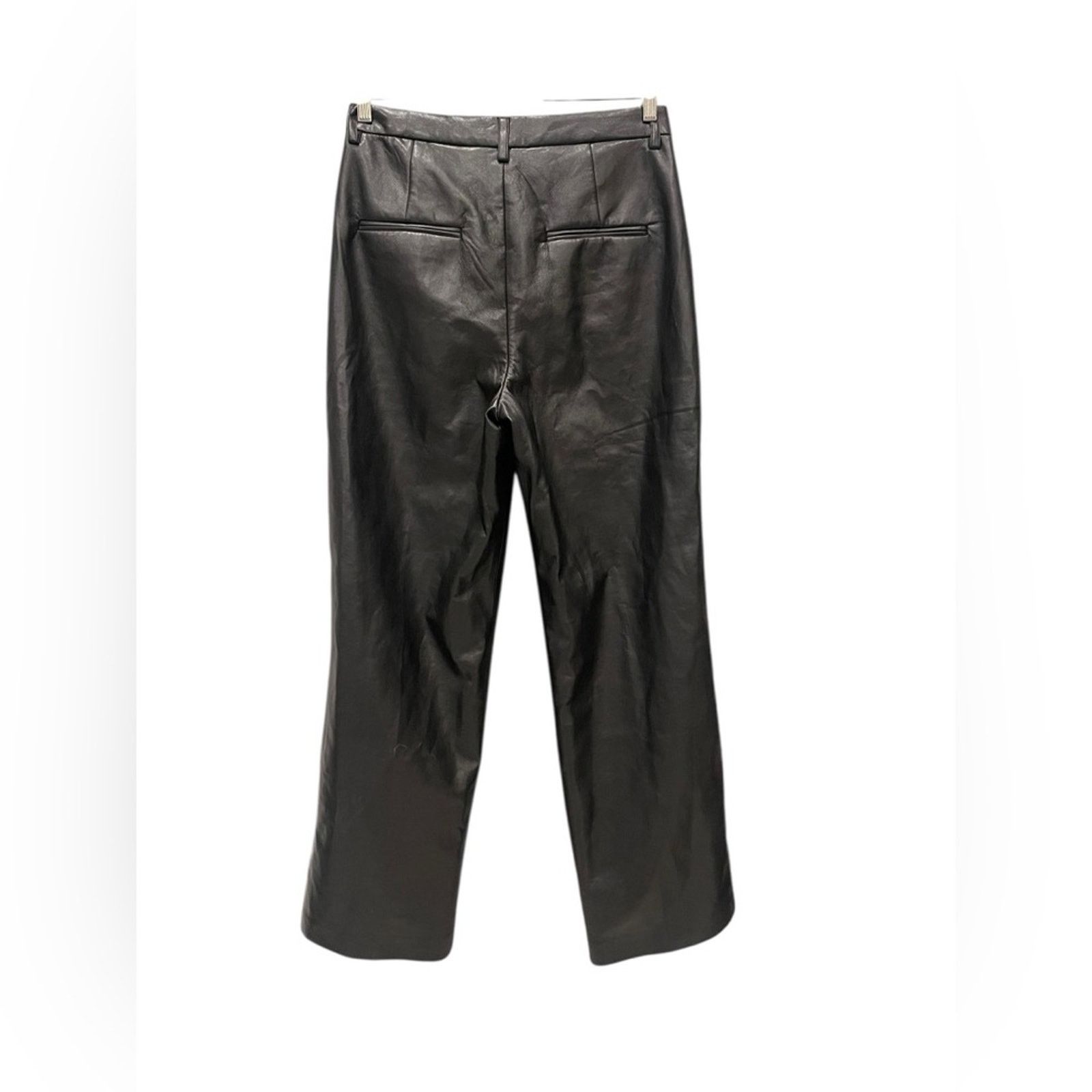 Anine Bing Anine Bing Carmen Wide Leg Recycled leather Pants Women's 32 Size 32" / US 10 / IT 46 - 3 Thumbnail
