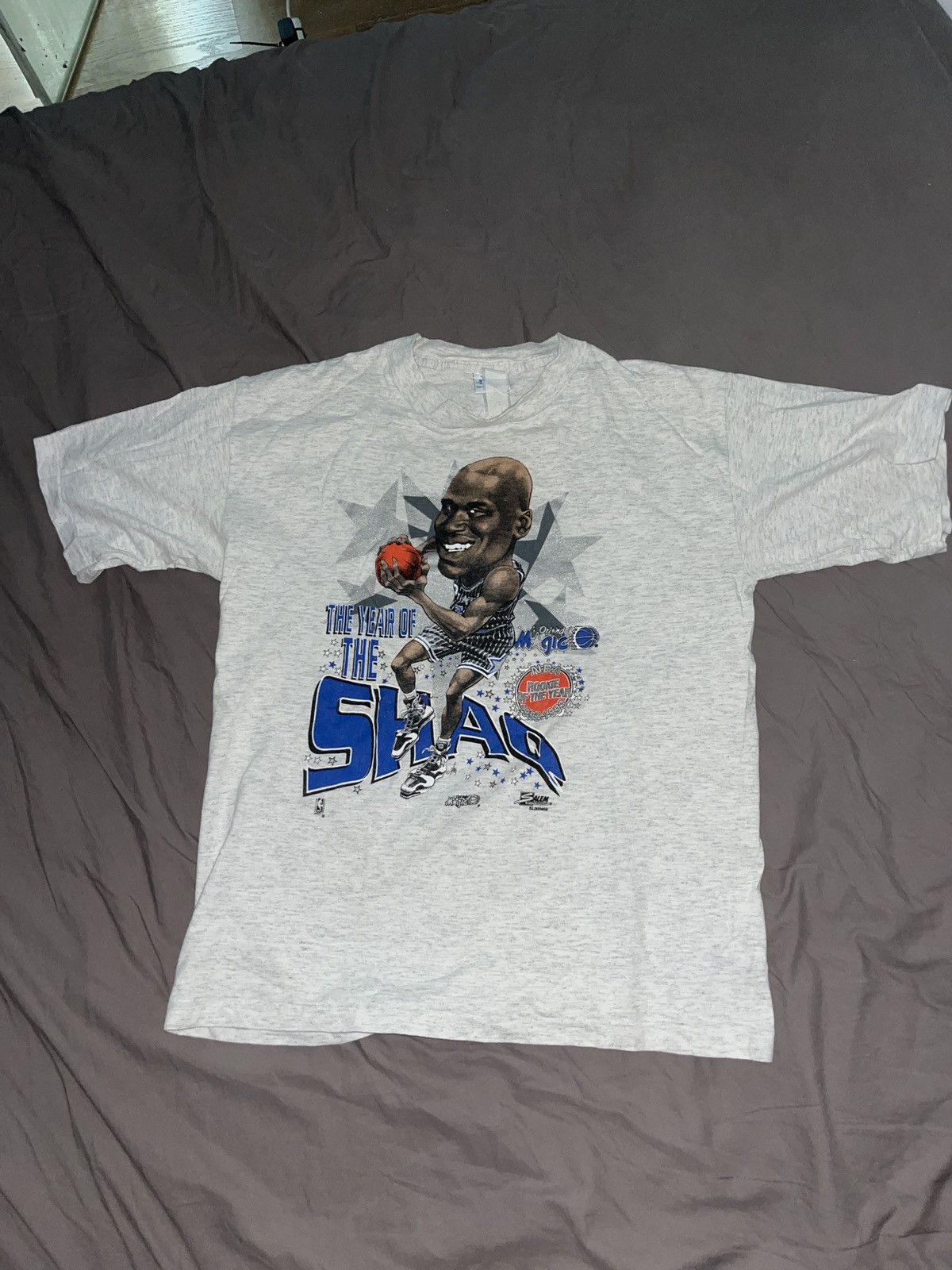 image of Salem Sportswear Shaquille O’Neal Rookie Of The Year Shirt in Grey, Men's (Size Small)