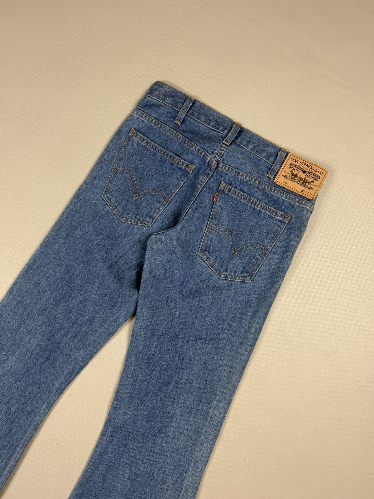 Levi's Vintage Clothing LVC Levi’s Vintage Clothing 684 Orange Tab Flared Jeans Size 26" / US 2 / IT 38 - 22 Thumbnail
