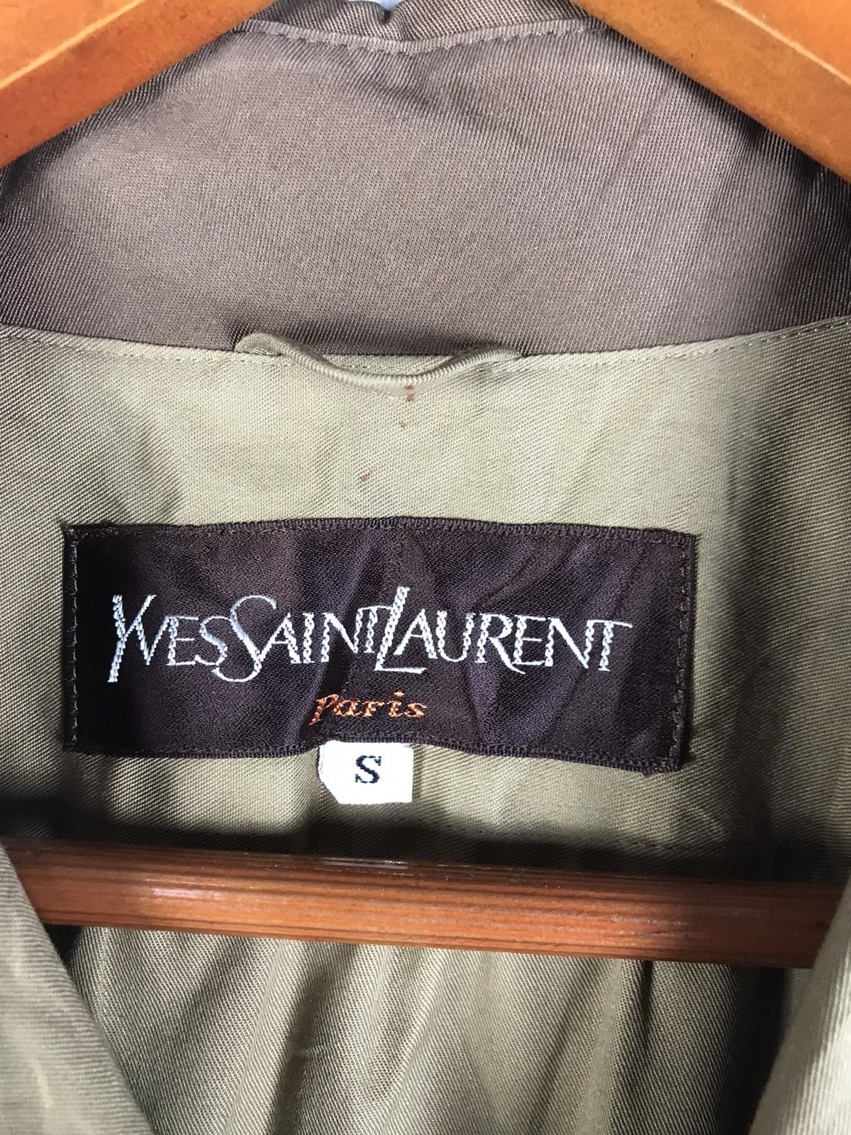 Yves Saint Laurent 🔥Rare🔥Vintage Yves Saint Laurent Paris Trench Coat Size S / US 4 / IT 40 - 12 Thumbnail