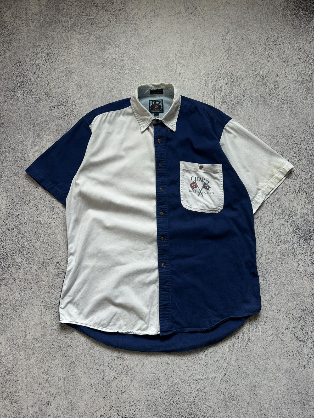 Chaps Ralph Lauren Vtg Chaps Ralph Lauren Yacht Sailing 90s Y2K Button Up Shirt Size US XL / EU 56 / 4 - 2 Thumbnail