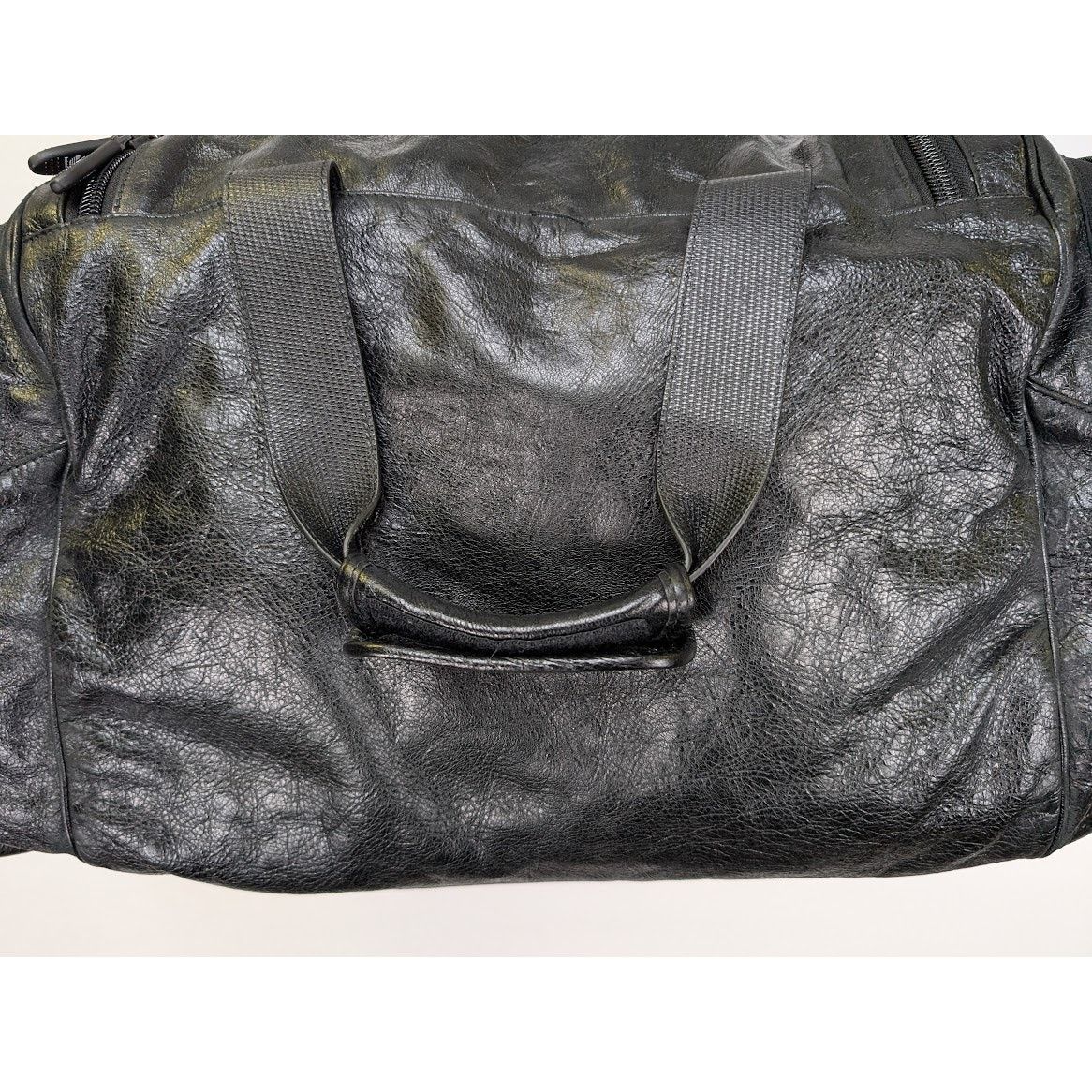 Adidas × Balenciaga o1rshd1 Aged Arena Lamb Gym Bag in Black/White Size ONE SIZE - 13 Thumbnail