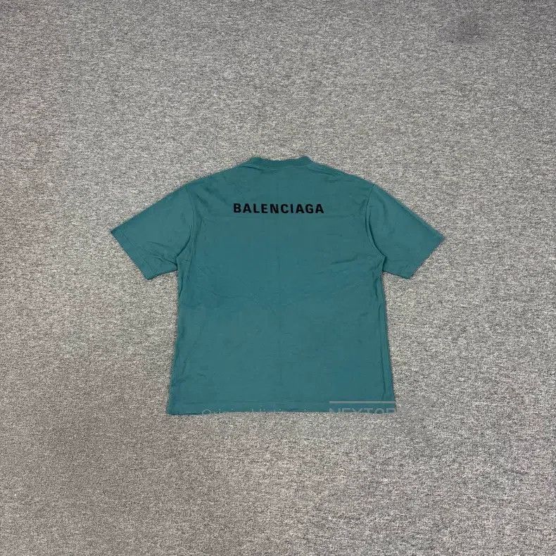 Balenciaga Balenciaga Front and Back Embroidered Logo Short Sleeve T- Size US M / EU 48-50 / 2 - 1 Thumbnail