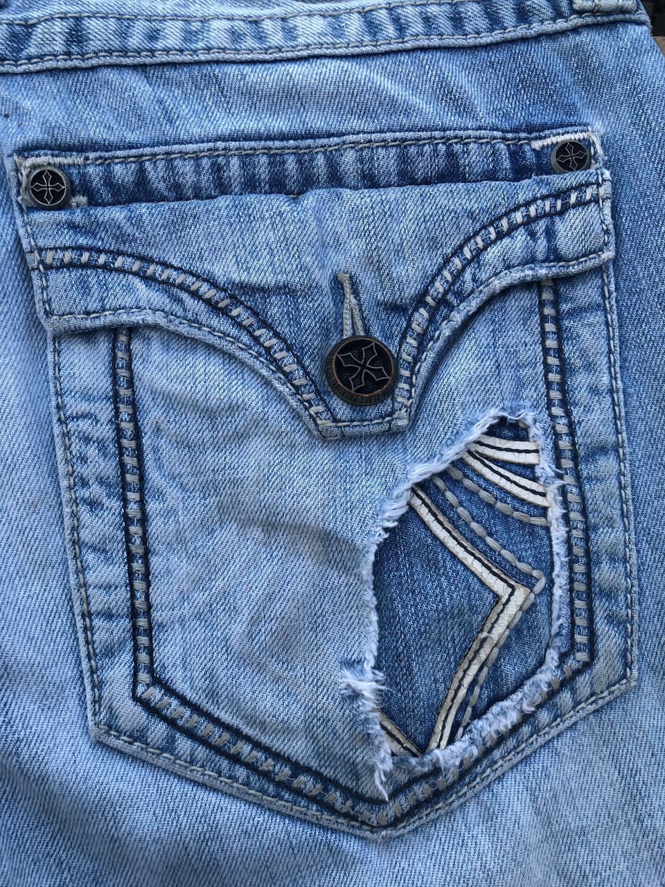 Affliction × Vintage Vintage Affliction Denim Jeans Size US 32 / EU 48 - 7 Thumbnail