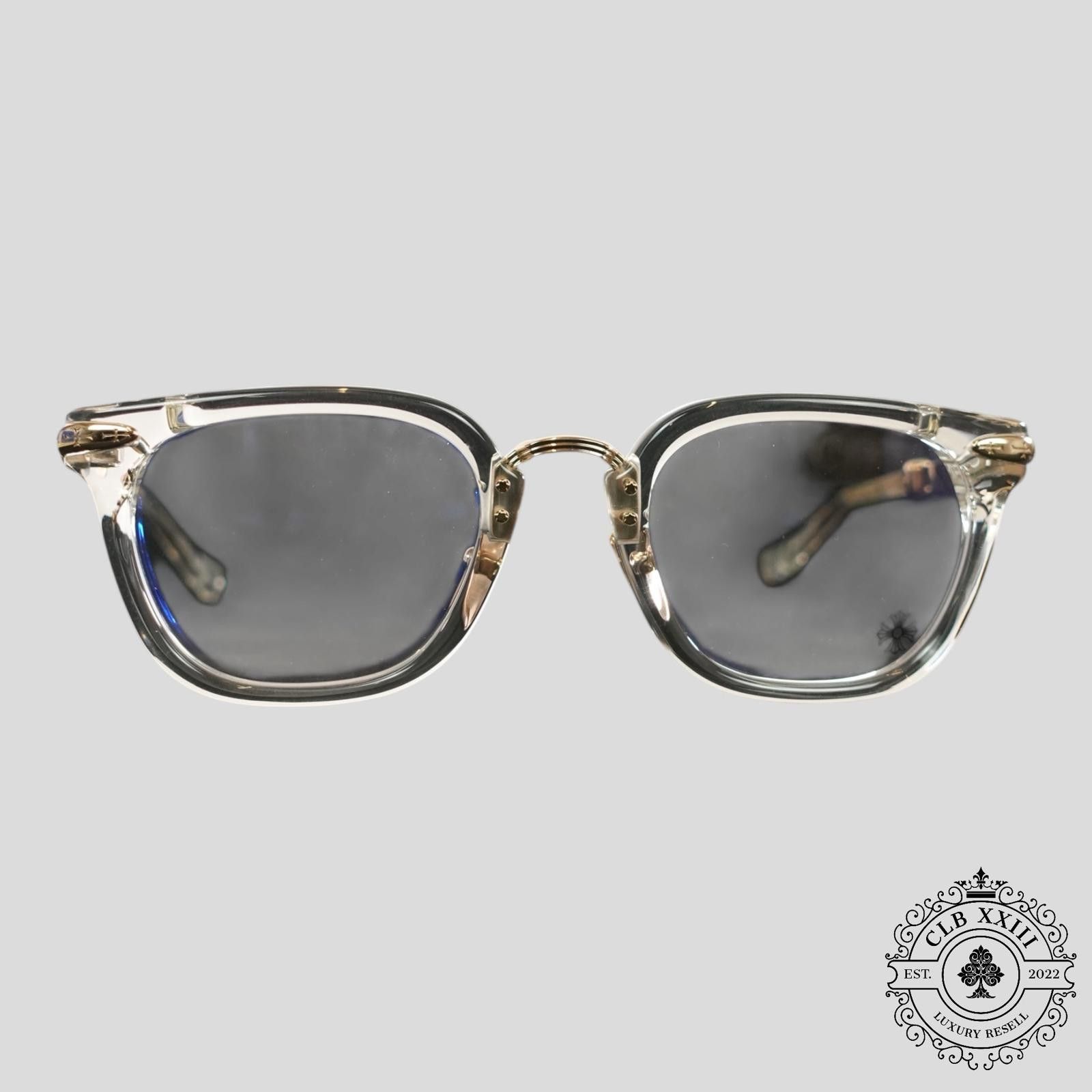 Chrome Hearts Chrome Hearts Tittansluvr Glasses in Clear/Gold Size ONE SIZE - 2 Thumbnail
