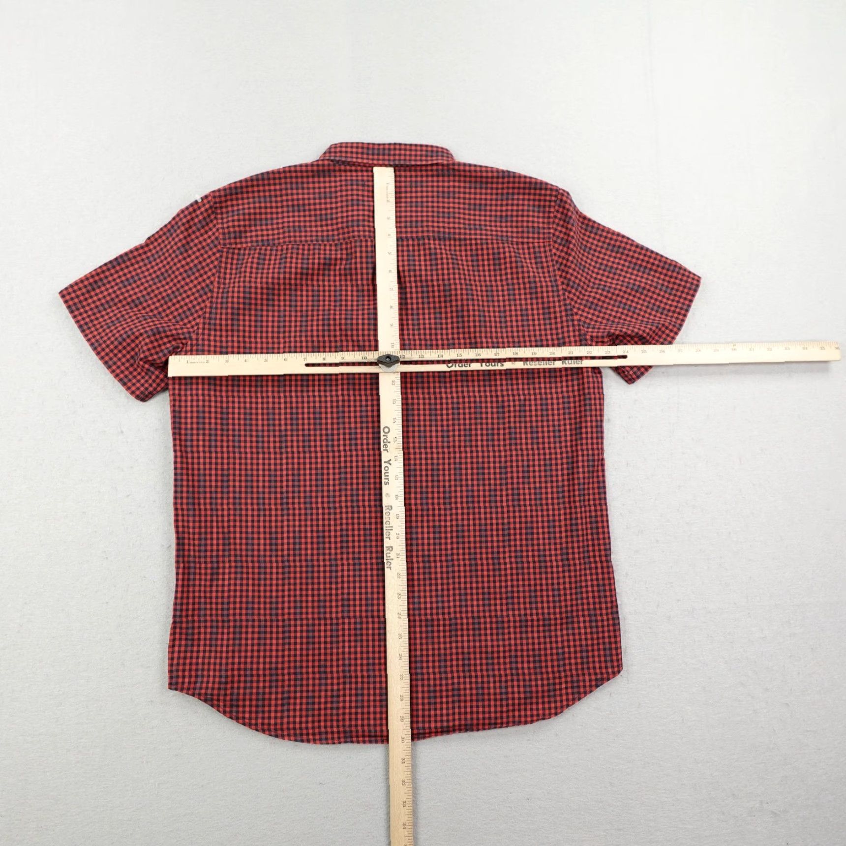 Outerknown VINTAGE Outerknown Shirt Mens Large Red Blue Gingham Plaid Button Up Organic Cotton Camp Size US L / EU 52-54 / 3 - 7 Thumbnail