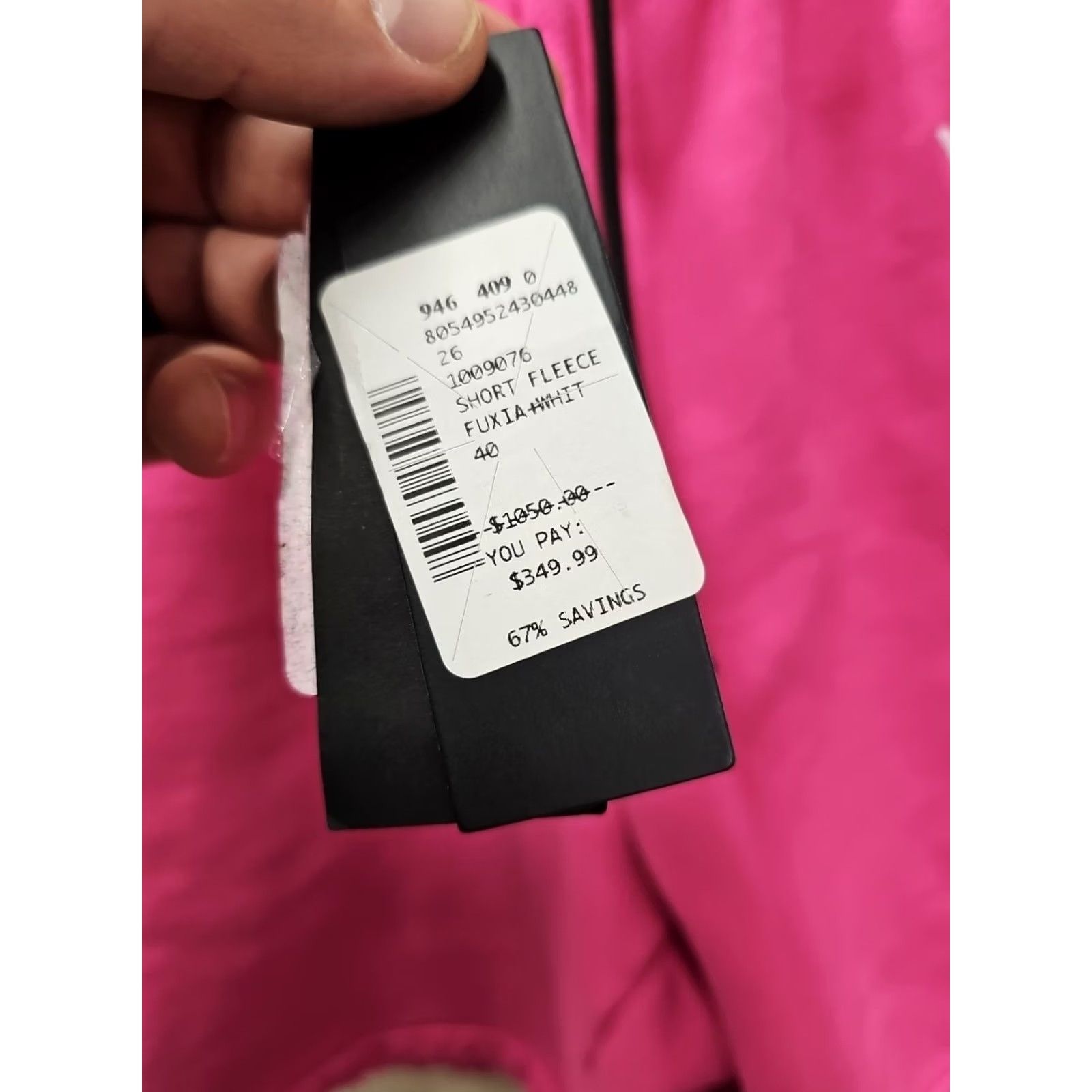 Versace VINTAGE Versace Sweat Shorts Mens Distressed Fuxia Fleece Drawstring Pockets Logo 40 Mens Size US 40 / EU 56 - 7 Thumbnail