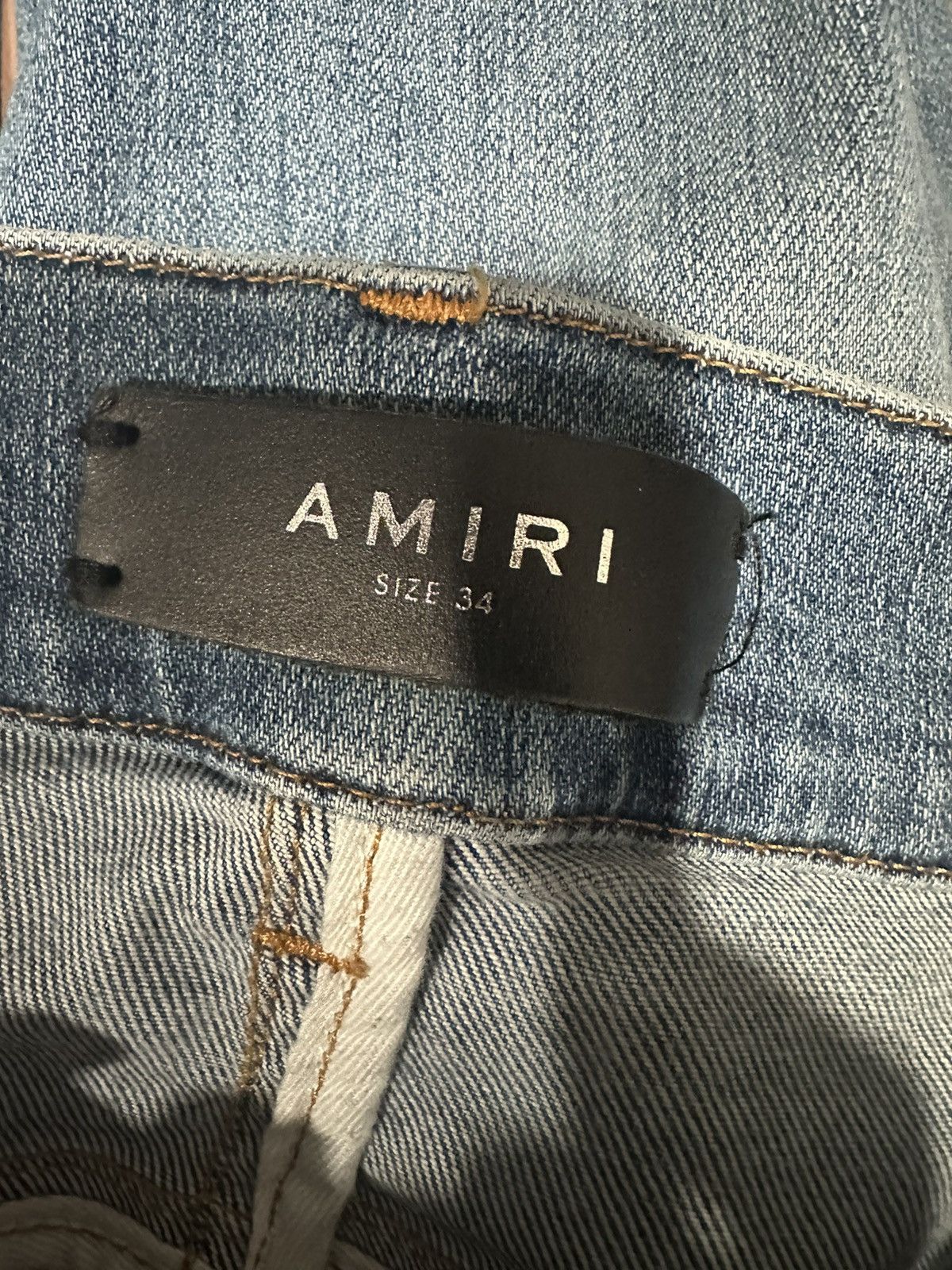 Amiri AMIRI PAINT SPLATTER JEANS - CLAY INDIGO Size US 34 / EU 50 - 3 Thumbnail