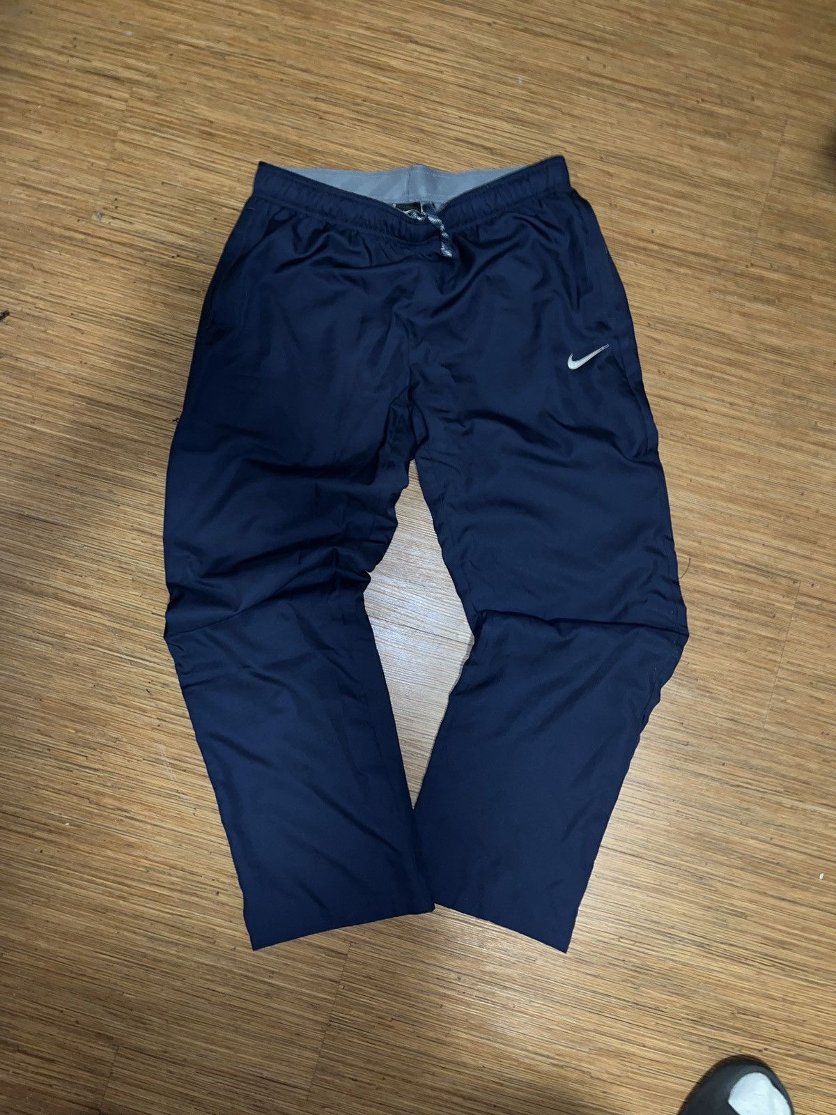Nike Navy blue Nike track pants Size US 31 - 1 Thumbnail