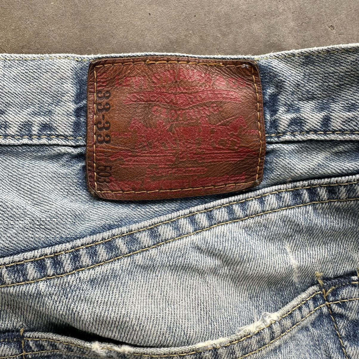 Japanese Brand Vintage Levi’s 503 Faded Distressed Faded Denim Jean Pant Size US 34 / EU 50 - 12 Thumbnail