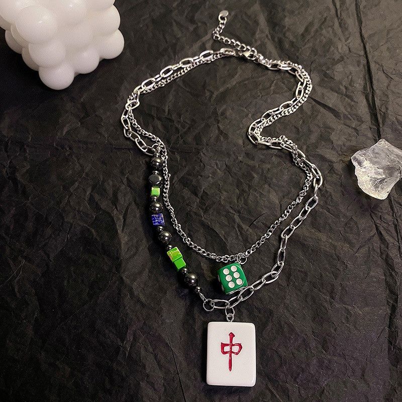 Other Mahjong Punk STEAL! Y2K Chains Necklace Chain Size ONE SIZE - 3 Thumbnail