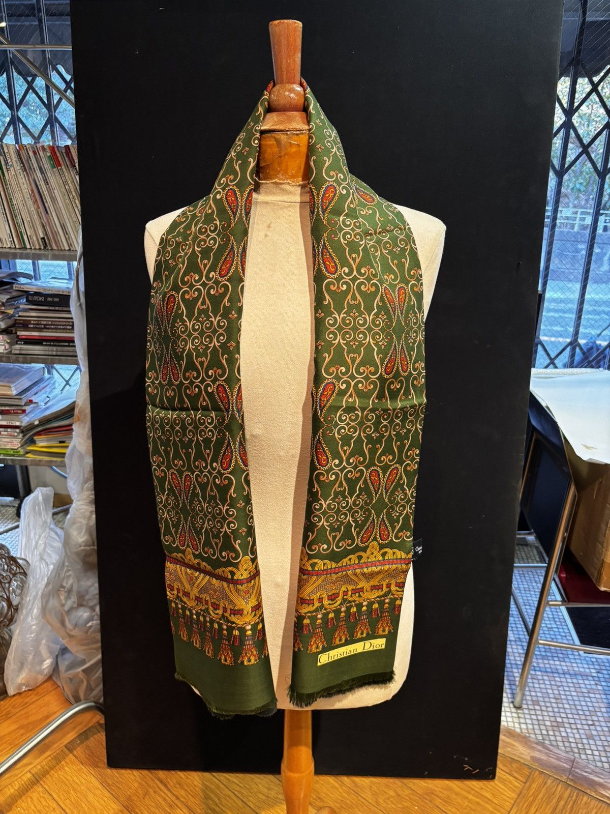 Christian Dior Monsieur Christian Dior Monsieur Silk & Wool Shawl Made in Italy Size ONE SIZE - 12 Thumbnail