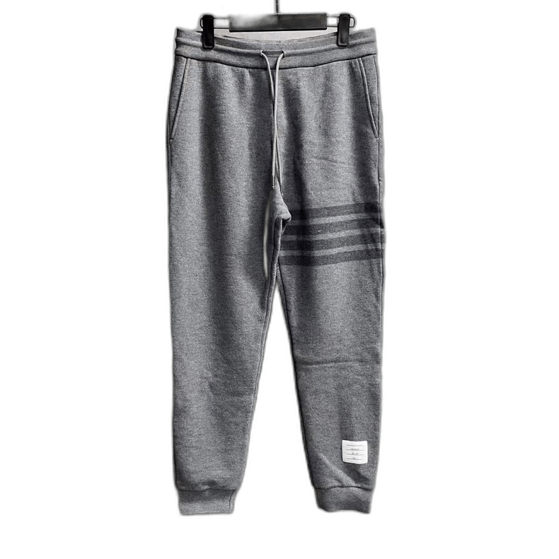 Thom Browne Thom Browne Gray Classic Stripe Cotton Pants Size US 26 / EU 42 - 1 Thumbnail