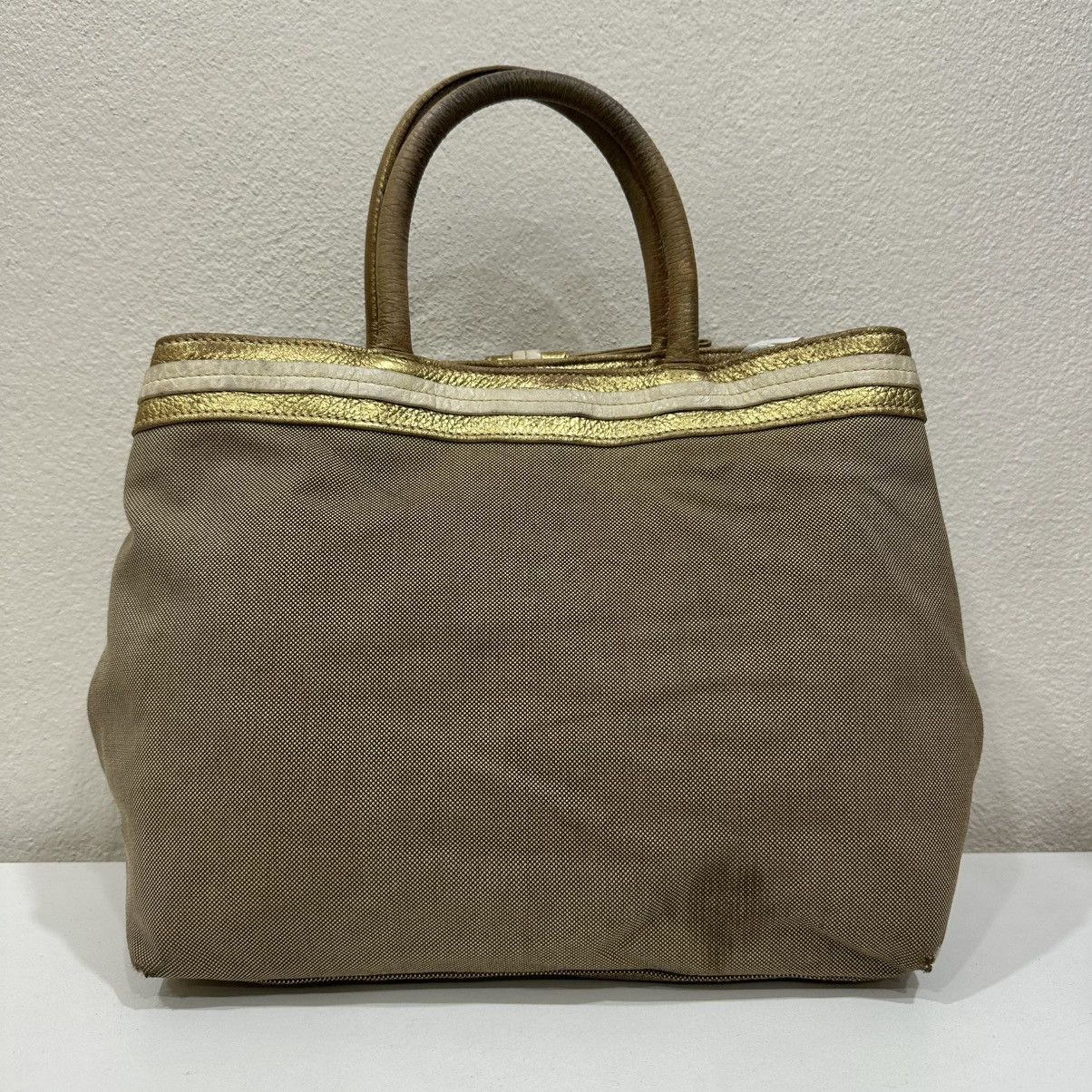 Prada PRADA JACQUARD TOTE BAG WITH A BOW ACCENT Size ONE SIZE - 4 Thumbnail