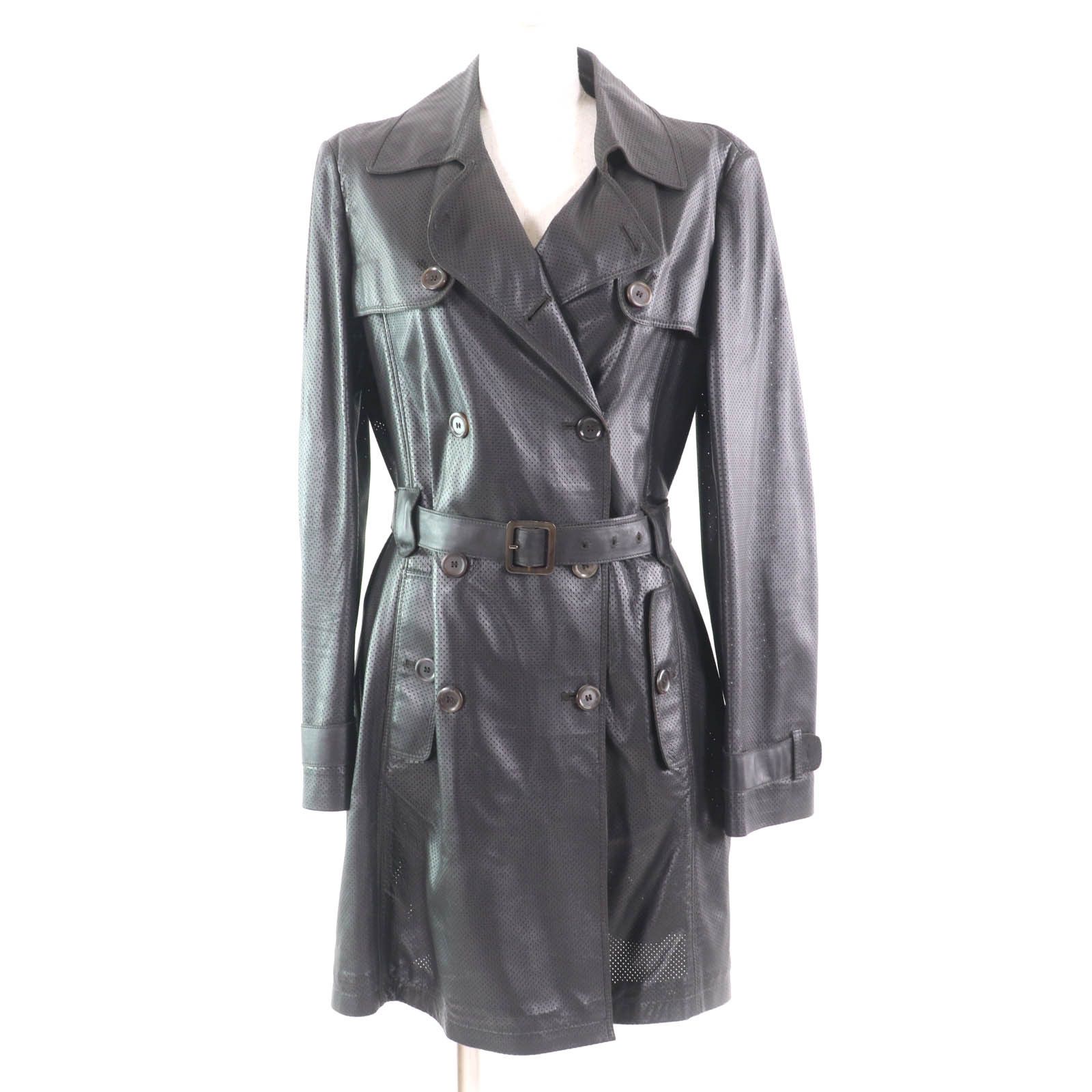 Other Other Hugo Boss Trench Coat Lamb Leather Trench Coat Leather Outerwear DUTY FREE for USA Size ONE SIZE - 1 Thumbnail