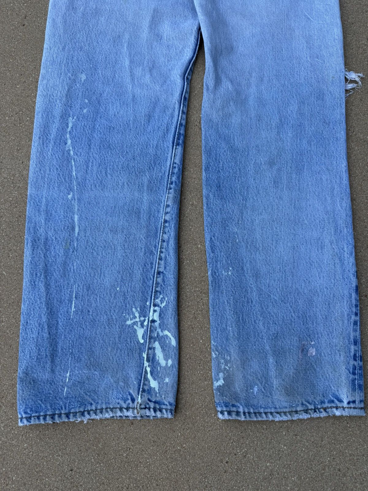 Levi's × Vintage Vtg 80s Levi’s 501xx Redline Selvedge Distressed Jeans 29x30 Size US 29 - 7 Thumbnail