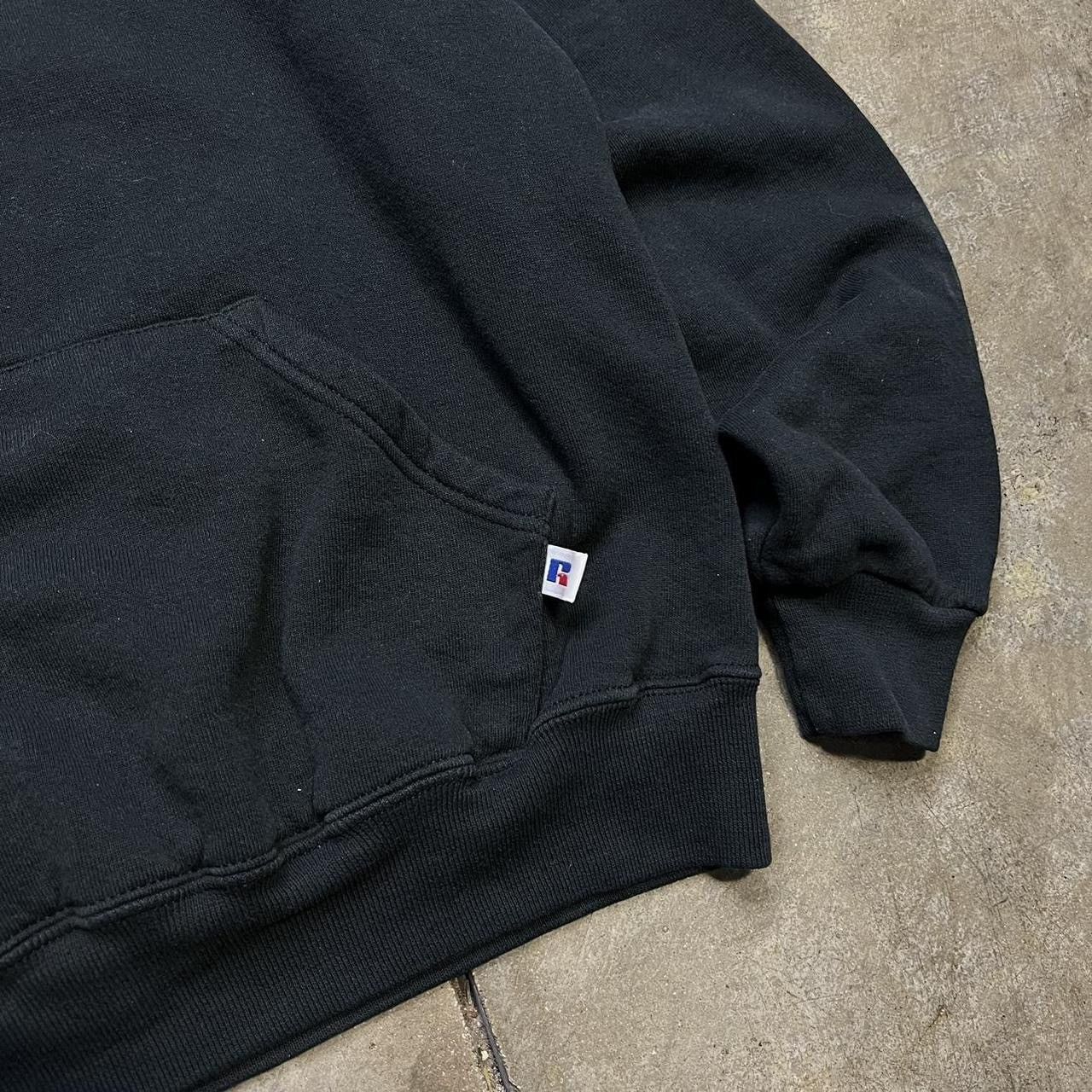 Russell Athletic × Vintage Vintage Russell Athletic Hoodie Sweatshirt Faded Black Boxy Size US S / EU 44-46 / 1 - 3 Thumbnail