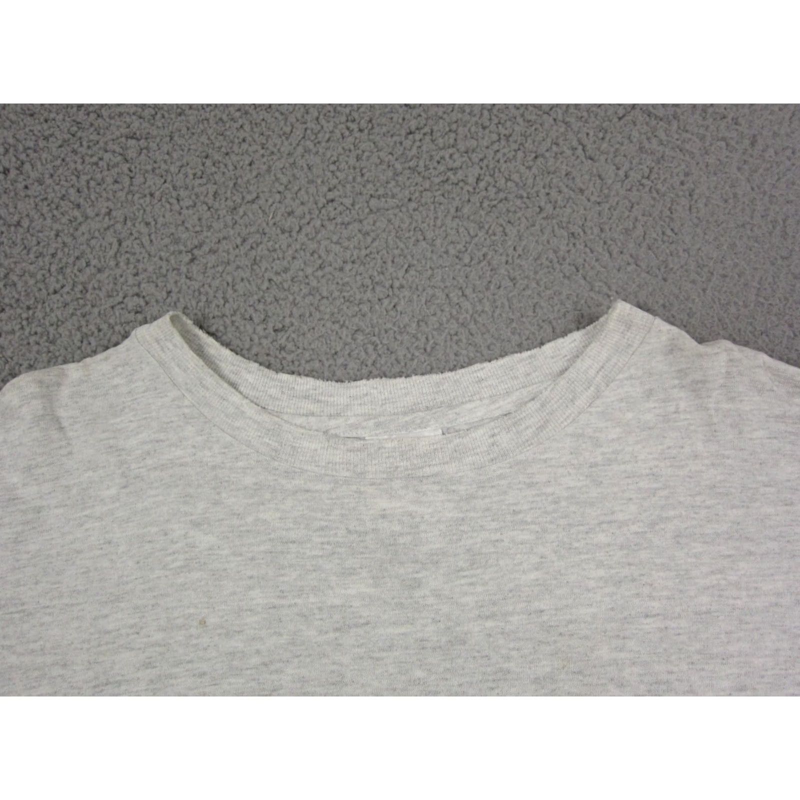 Hanes VINTAGE Hanes Shirt Womens L Gray Made in USA Baggy Fit Ladies Shirt Size L / US 10 / IT 46 - 2 Thumbnail