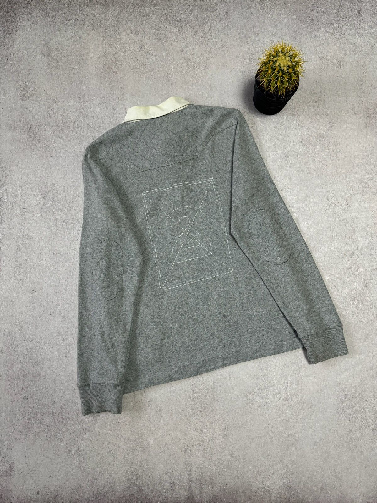 Nike × Vintage Vintage Nike Rugby Polo Sweatshirt Big Logo Chief Keef 90s Size US L / EU 52-54 / 3 - 10 Thumbnail