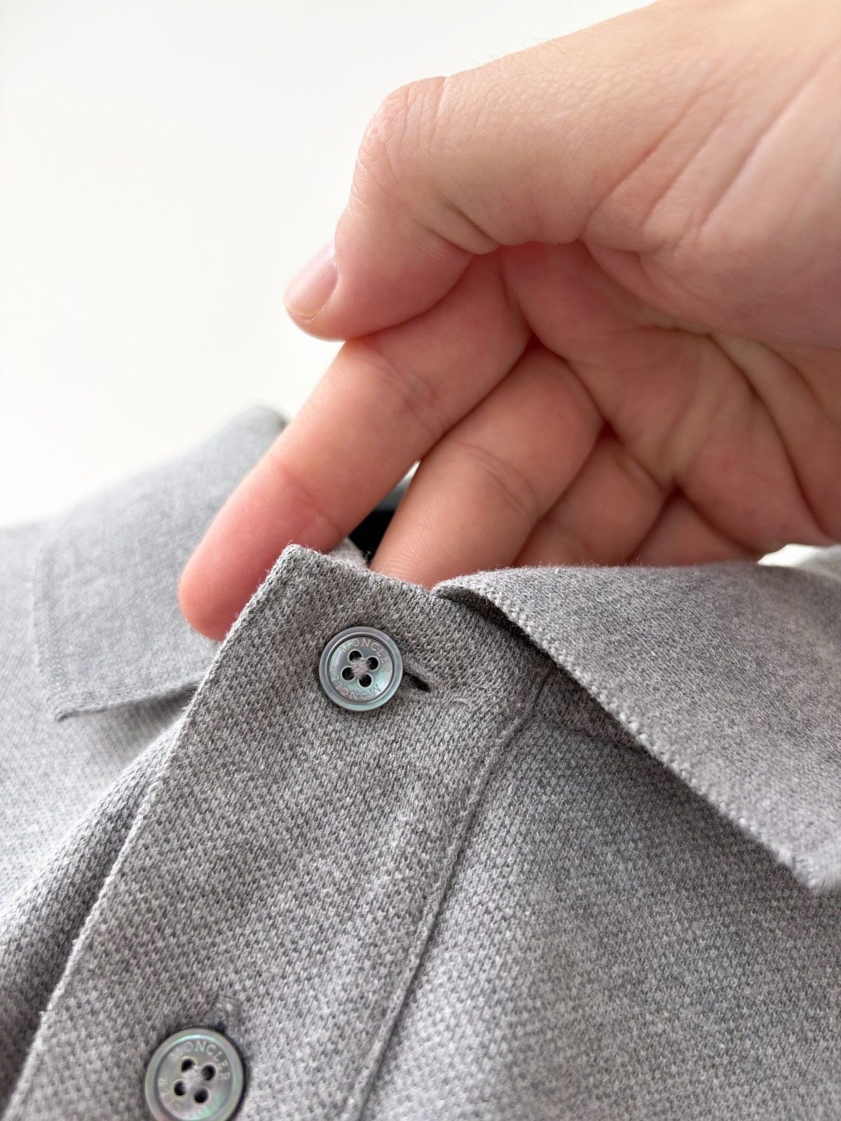 Moncler Moncler Maglia Polo Manica Corta Grey Polo Shirt Men’s SZ M Size US M / EU 48-50 / 2 - 5 Thumbnail