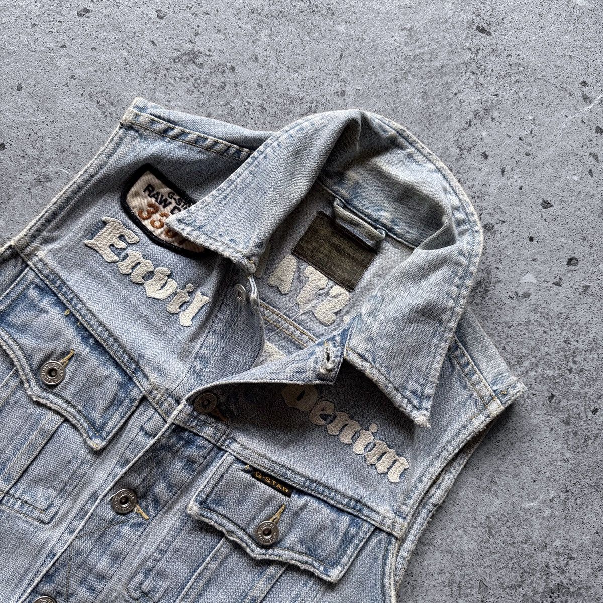 G-Star G-Star Raw Women Vintage 00s Denim Jean Tailor Art Jckt Vest Size S / US 4 / IT 40 - 4 Thumbnail