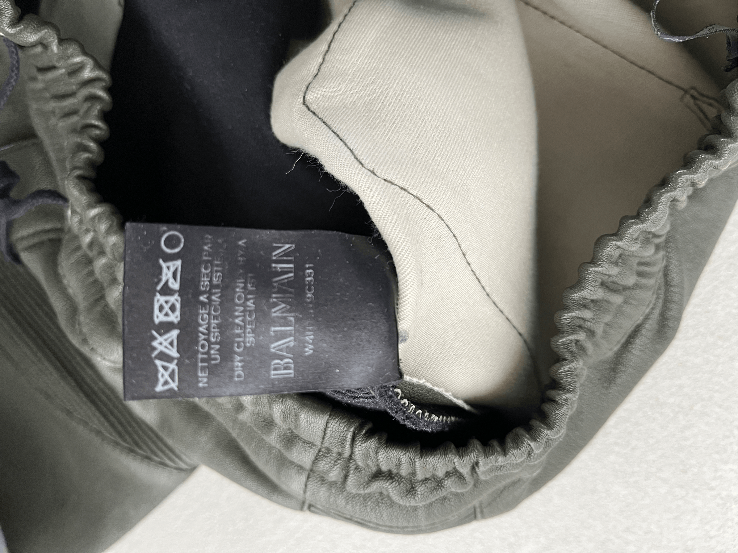 Balmain BALMAIN LEATHER MOTO JOGGER PANTS Size US 29 - 7 Thumbnail