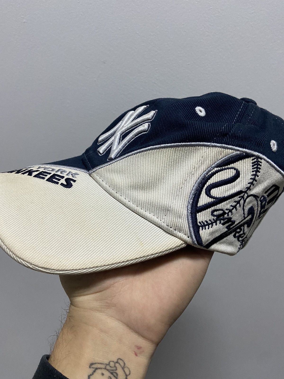 New York Yankees × Vintage New York Yankees big logo cap baseball vintage Size ONE SIZE - 10 Thumbnail