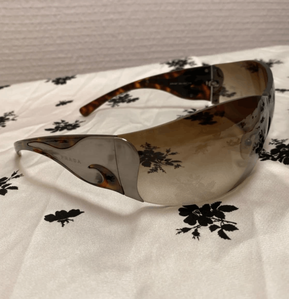 Prada PRADA Sunglasses Flame Star Sport Symbol Wrap Shield Mask Size ONE SIZE - 3 Thumbnail