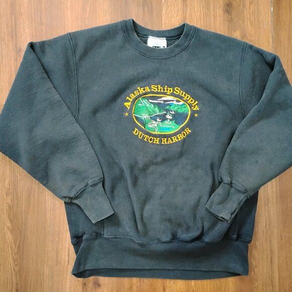 Lee Vintage Lee Cross Alaska Ship Supply Dutch Harbor Sweatshirt Size US L / EU 52-54 / 3 - 2 Thumbnail