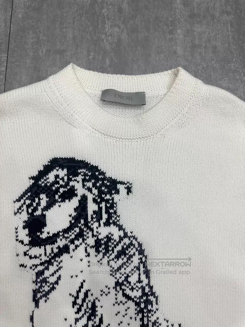 Dior Dior Dog embroidered long-sleeved pullover sweater Size US S / EU 44-46 / 1 - 3 Thumbnail