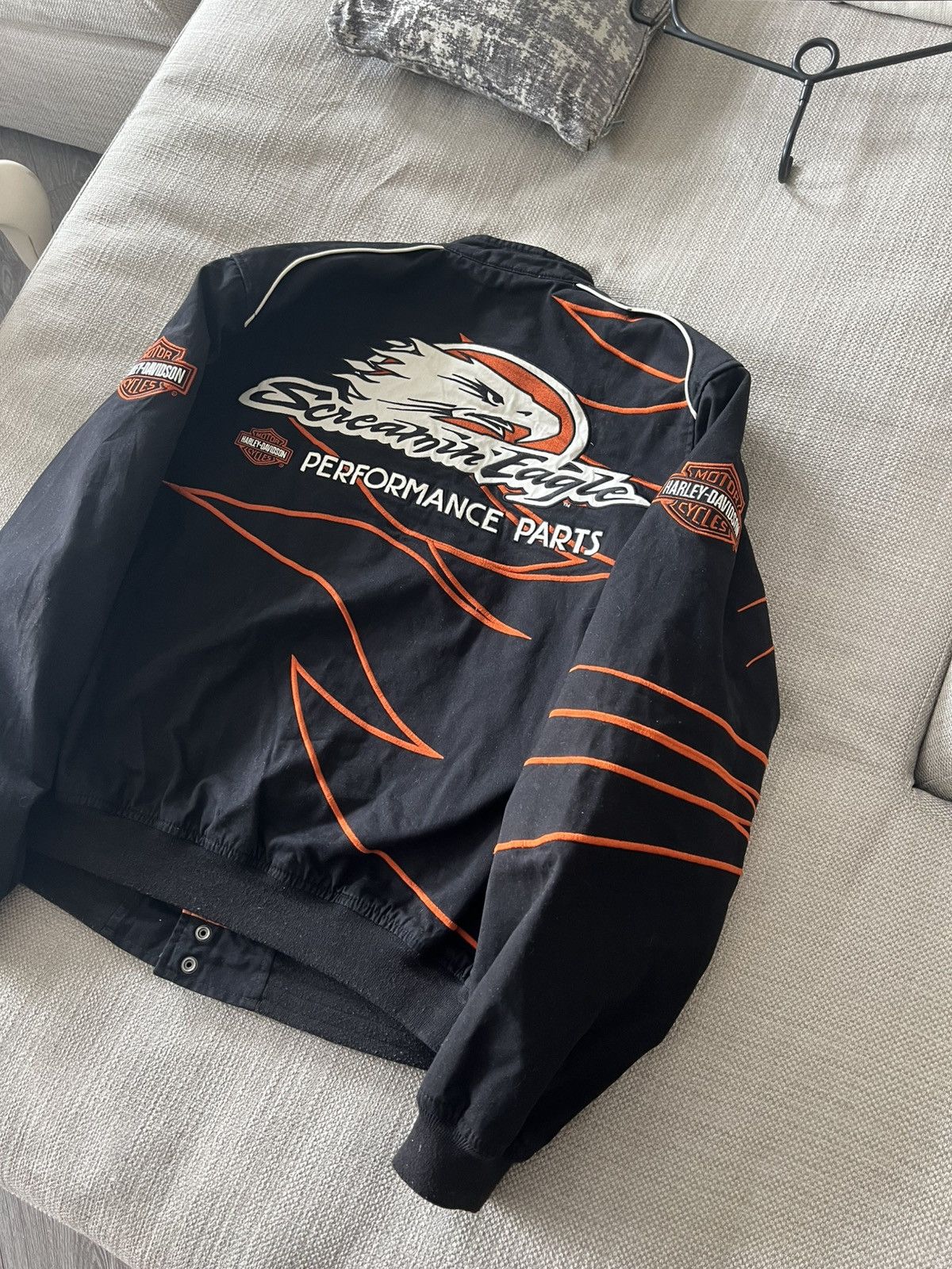 Harley Davidson × Vintage Vintage 💥 Harley Davidson Racing Jacket Size US XL / EU 56 / 4 - 21 Thumbnail