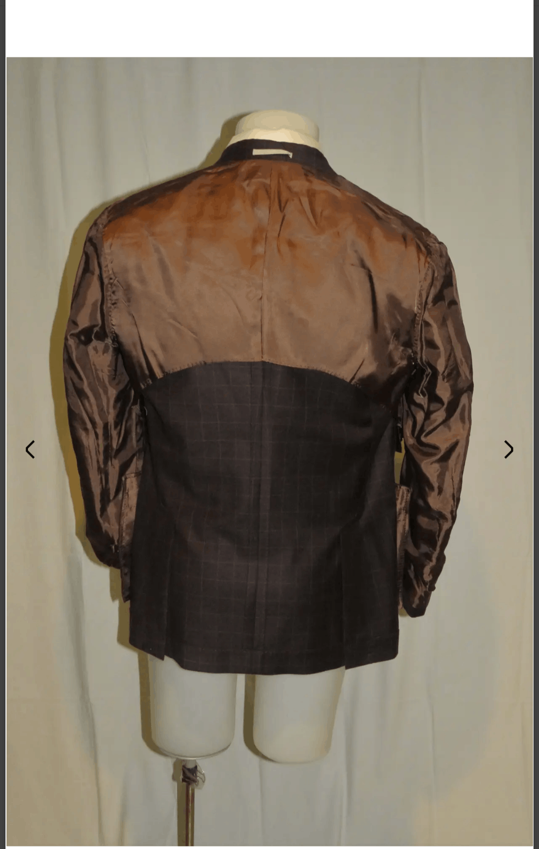 Brunello Cucinelli Brown Windowpane Double Breasted Blazer 40 NWT $2995 Size 40R - 10 Thumbnail
