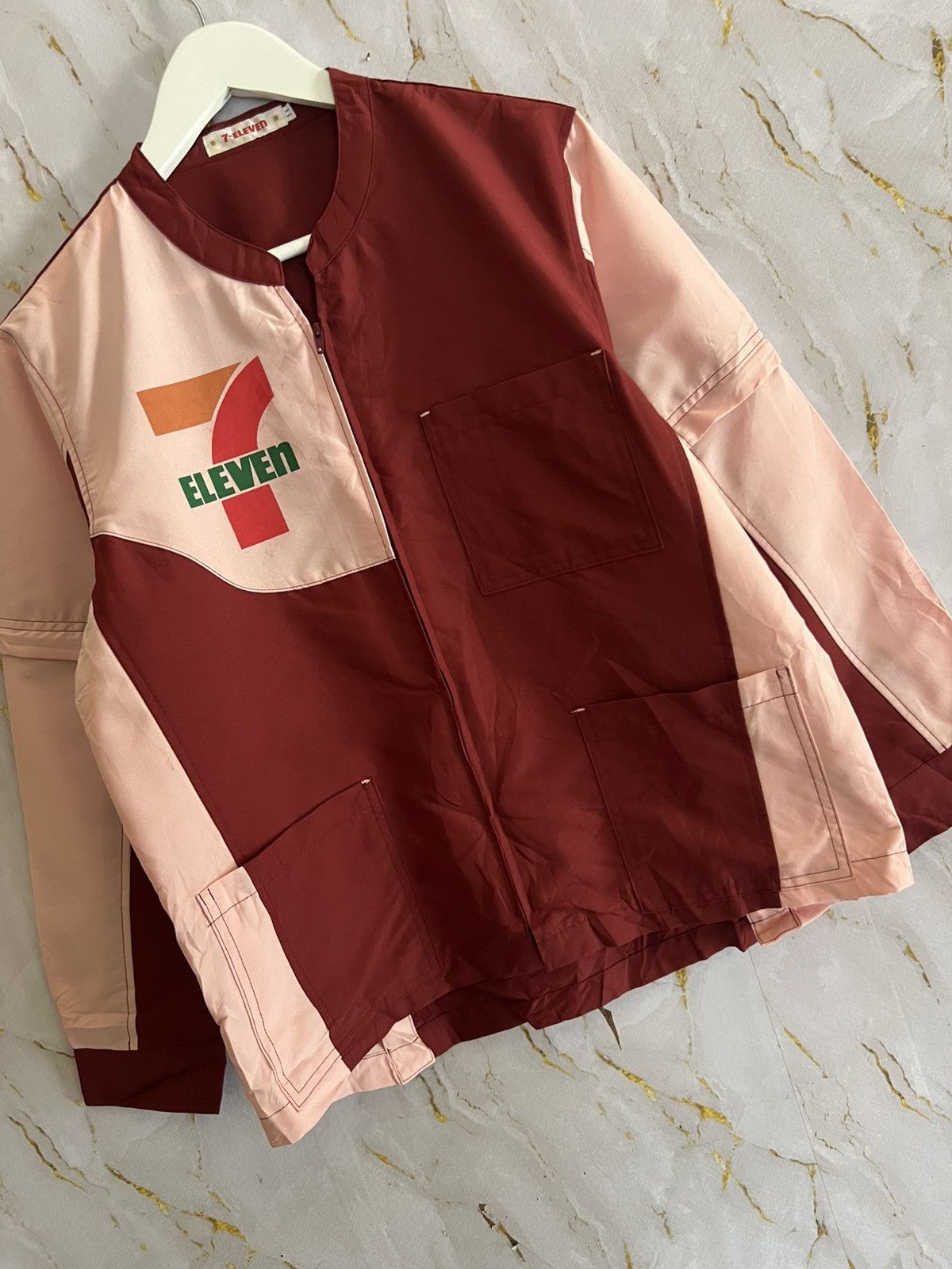 Japanese Brand Vintage 7-Eleven Button Up Shirt – Workwear Uniform Size US L / EU 52-54 / 3 - 4 Thumbnail