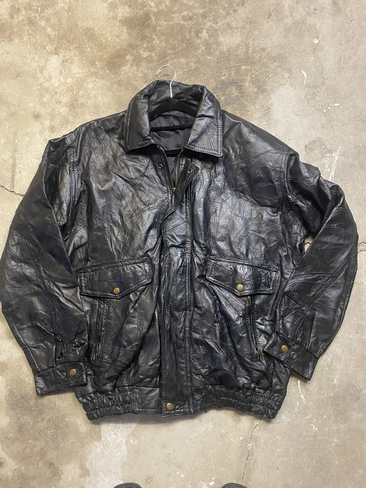 Other Leather bomber jacket paired with free Burberry scarf Size US XL / EU 56 / 4 - 5 Thumbnail