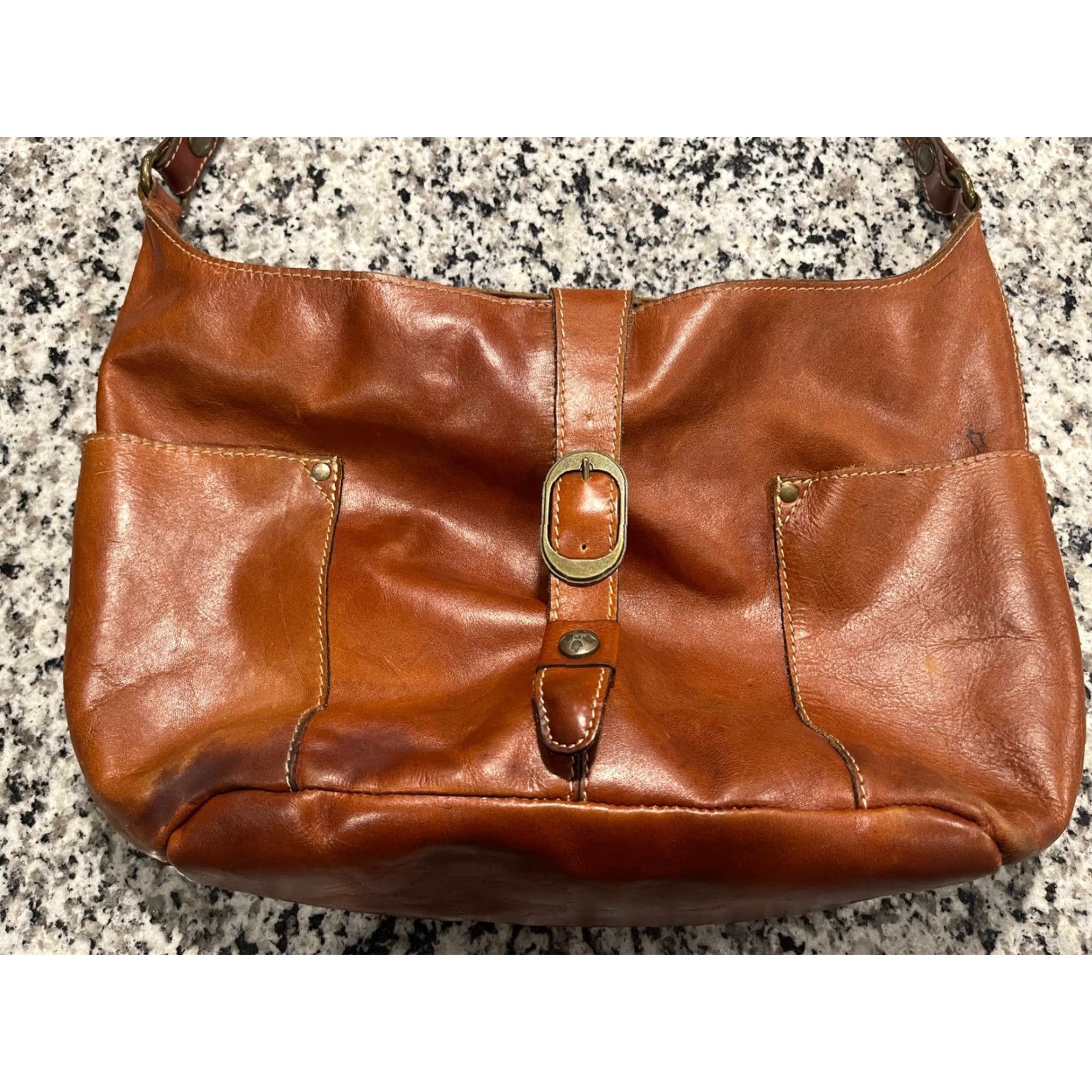 Patricia Nash Patricia Nash Hobo Heritage Brown Leather Large Shoulder Bag) Size ONE SIZE - 2 Thumbnail