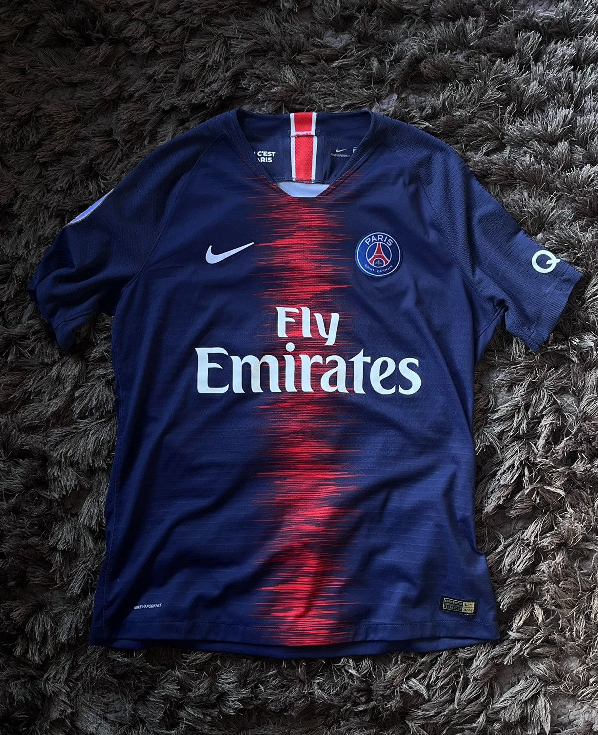 Nike × Vintage PSG 2018/19 Player Version Vaporknit Mbappe Size US L / EU 52-54 / 3 - 3 Thumbnail