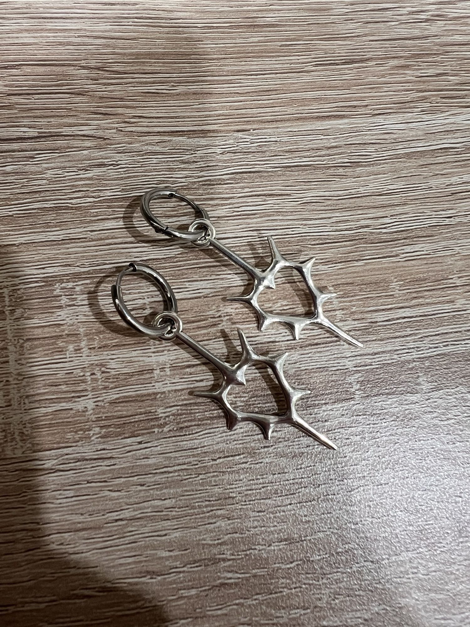 Designer × Japanese Brand × Jewelry Hollow Thorns Love Earring Size ONE SIZE - 4 Thumbnail