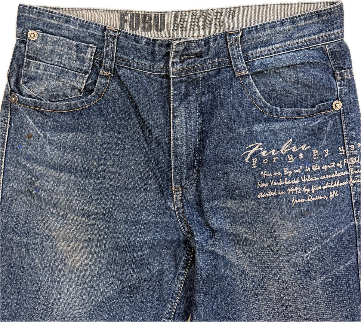 Fubu Fubu The Collection Denim Jeans Size US 32 / EU 48 - 6 Thumbnail