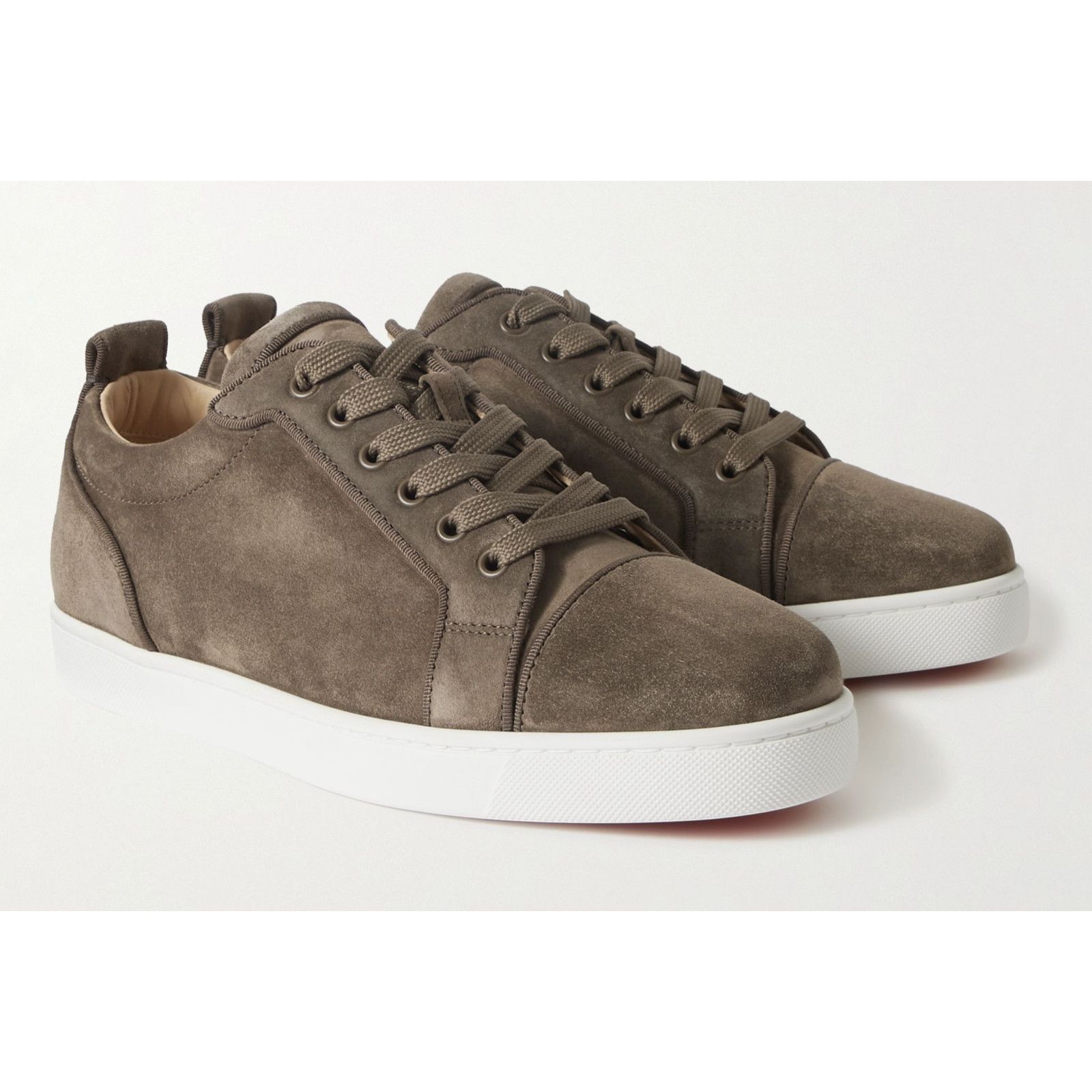 Christian Louboutin Christian Louboutin Mens Louis Junior Flat Silex Brown Size US 12 / EU 45 - 3 Thumbnail