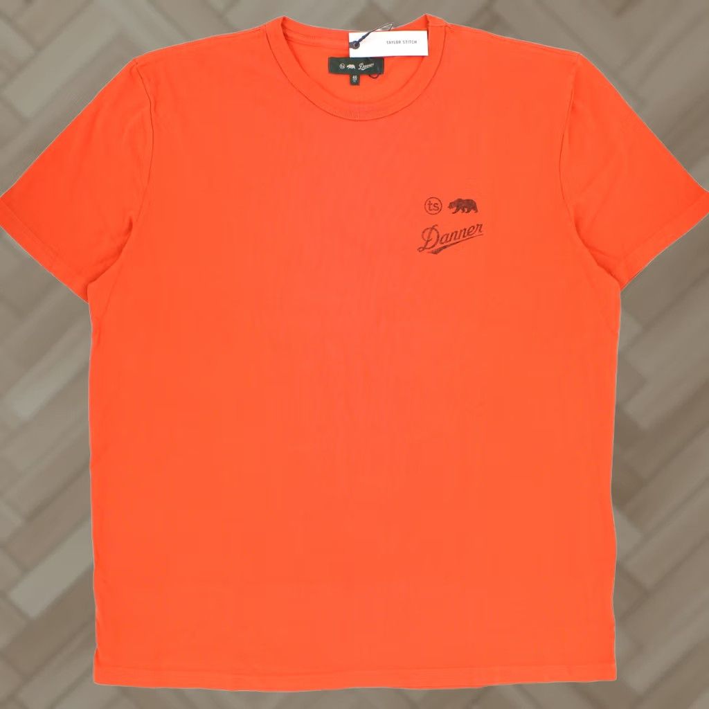 Taylor Stitch Taylor Stitch Shirt 2XL Men Orange Cotton Tee Danner Ridge & River Collection Graphic Print Size US XXL / EU 58 / 5 - 1 Thumbnail