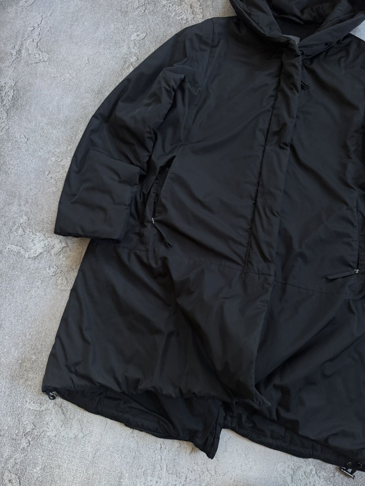 OSKA Oska 1size black jacket hooded coat zip avantgarde relaxed Size S / US 4 / IT 40 - 3 Thumbnail