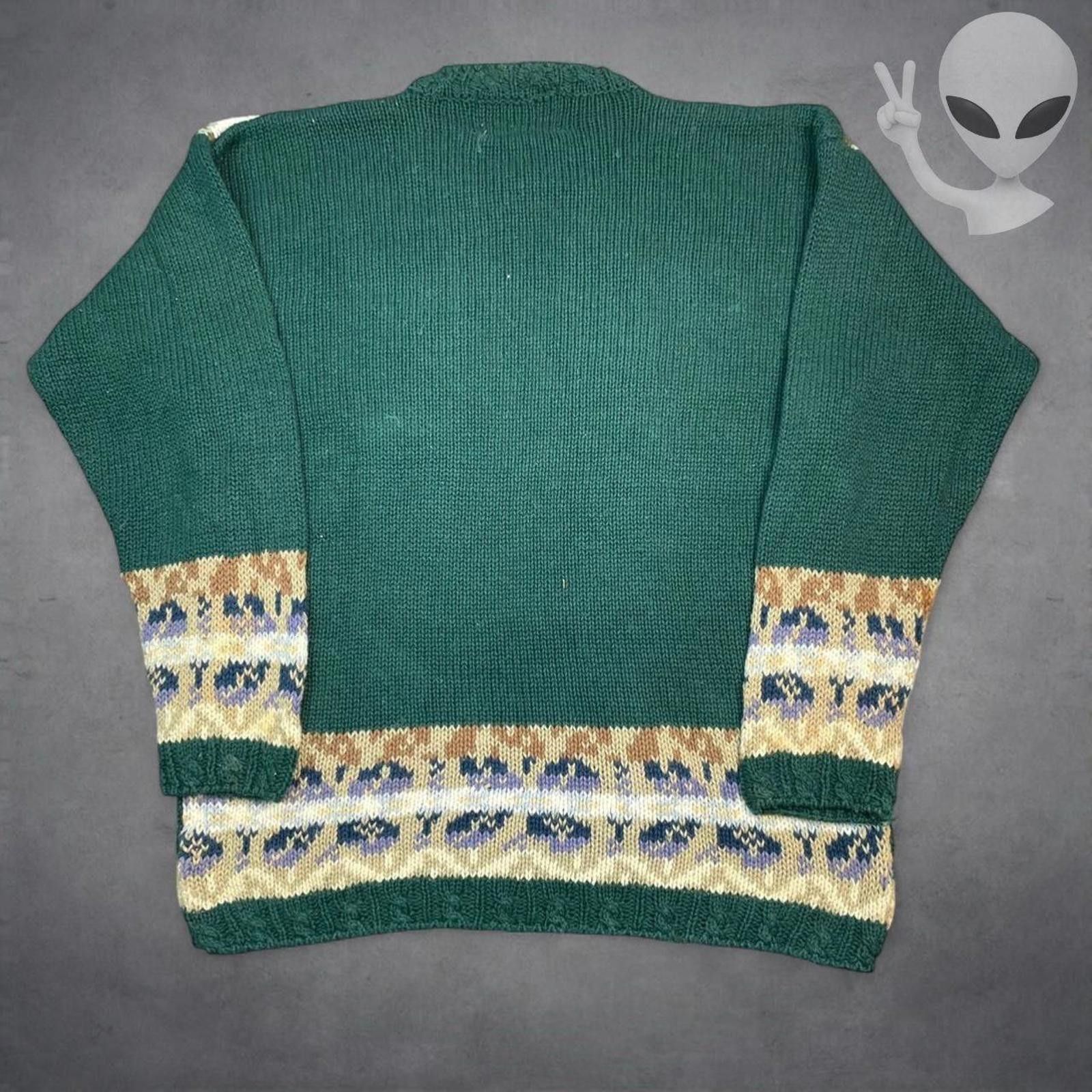 Other Crystal Kobe Sweater Medium Tapestry Knit 90s Grandmacore Size US M / EU 48-50 / 2 - 5 Thumbnail