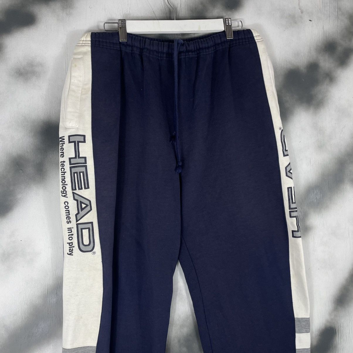 Japanese Brand Vintage HEAD WHERE TECHNOLOGY COMES INTO PLAY SWEATPANTS Size US 34 / EU 50 - 4 Thumbnail