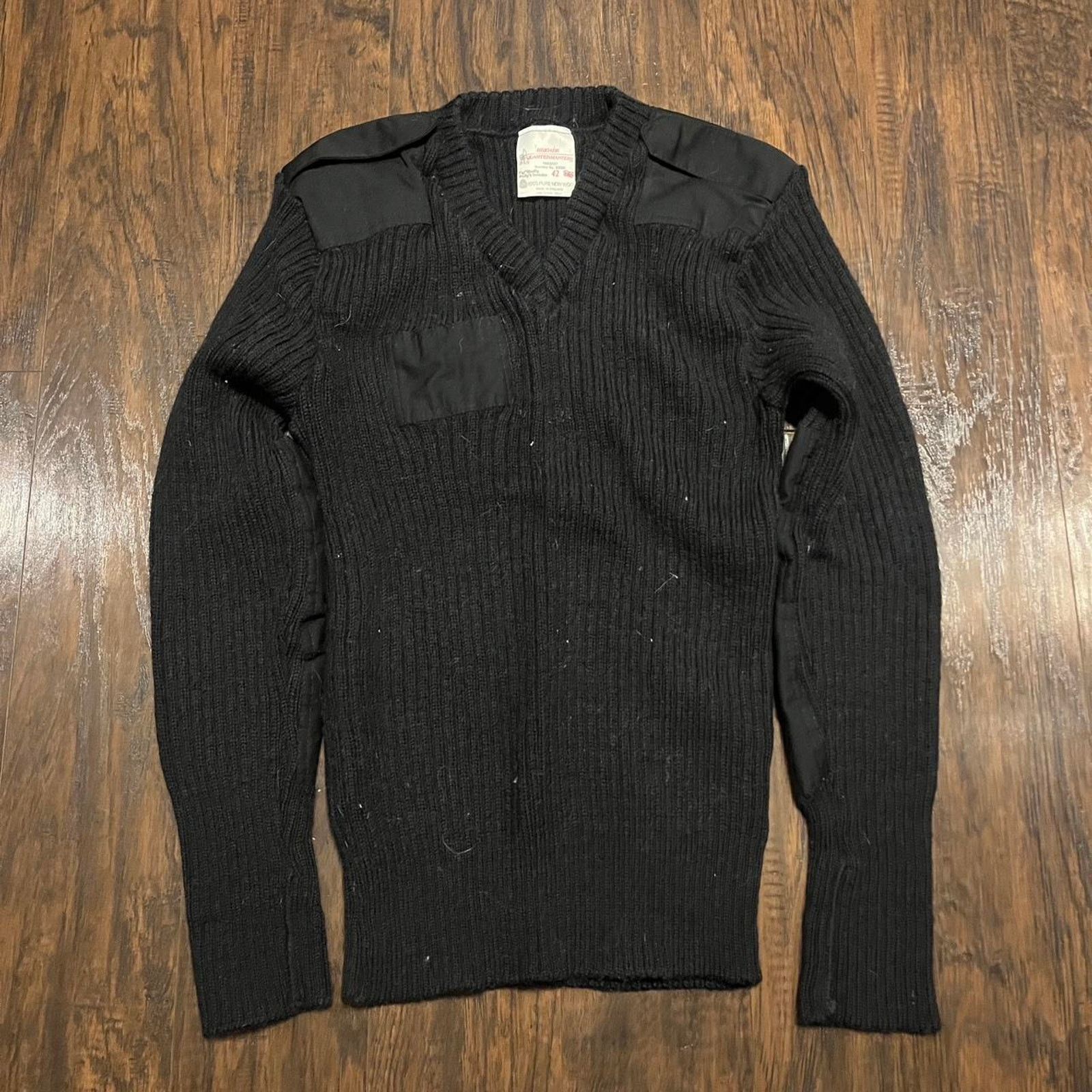 Brigade Vintage Black Brigade Qaurtermasters Wool Sweater Size M / US 6-8 / IT 42-44 - 1 Thumbnail