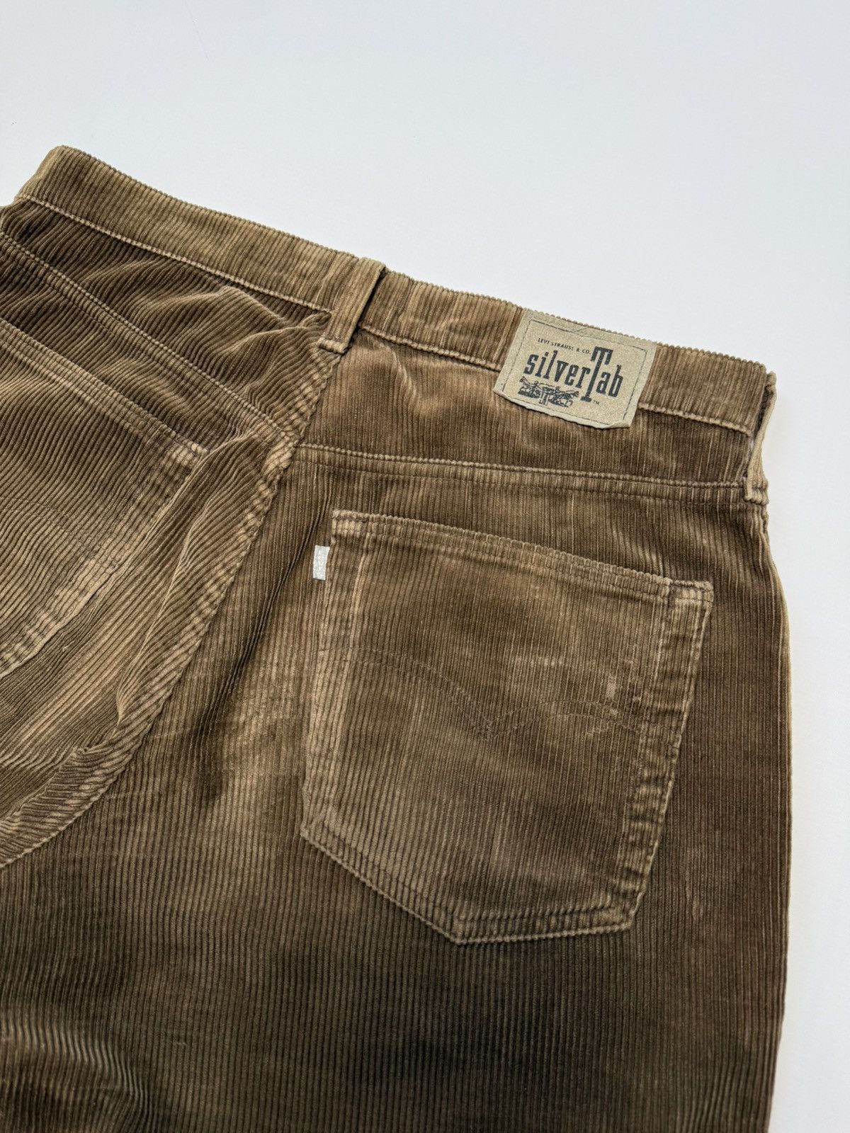 Levi's Vintage 90s Silvertab Baggy Brown Corduroy Size US 34 / EU 50 - 4 Thumbnail