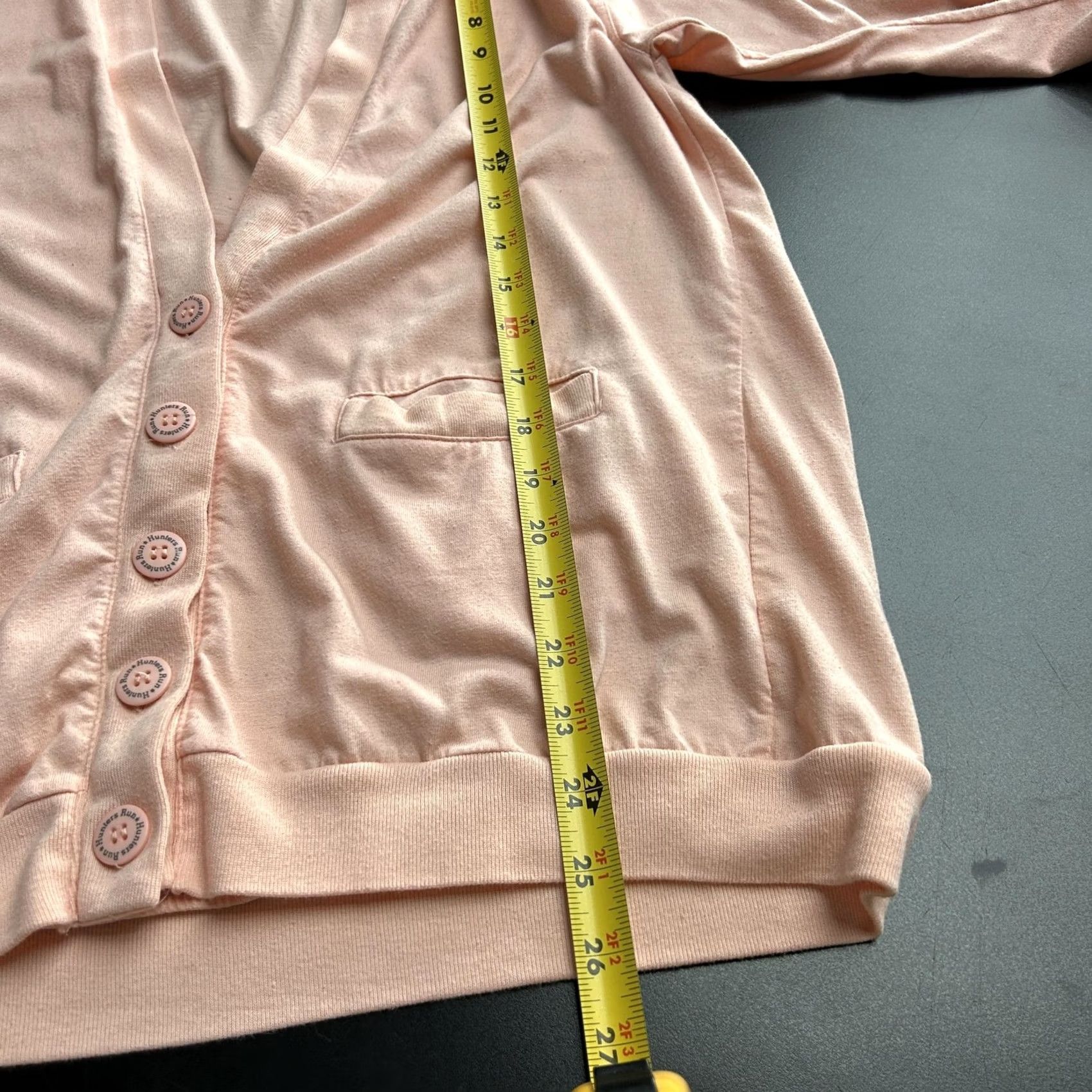 Hunter VINTAGE Hunters Run Cardigan Womens Small Pink V-Neck Button Front Lightweight Size S / US 4 / IT 40 - 4 Thumbnail