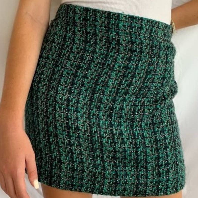J.Crew J. Crew Tweed Skirt Pencil Mini Wool Blend Women's 00 Lined Size 24" / US 00 / IT 34 - 1 Thumbnail