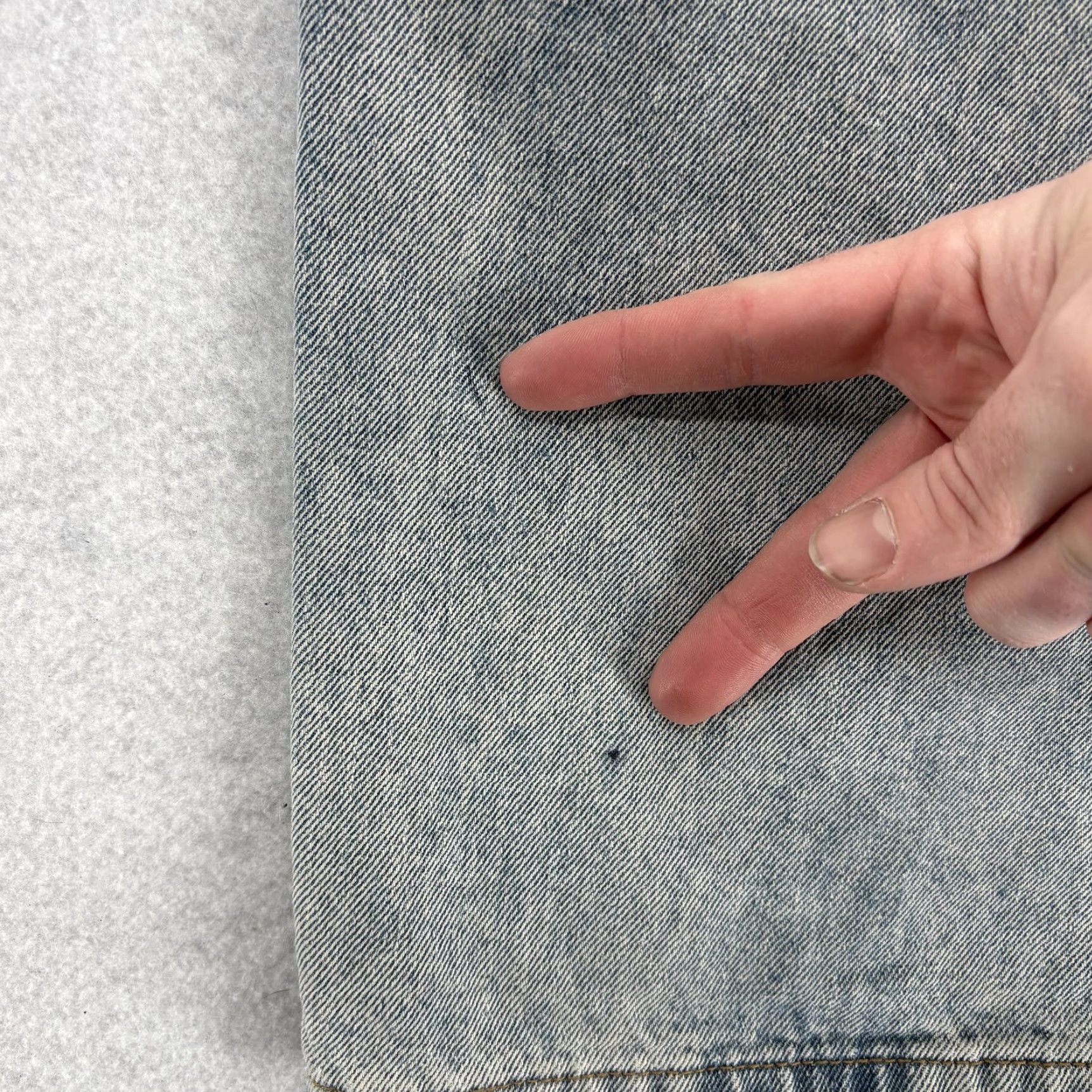 Vintage Edikted Jeans Womens Medium Light Wash Gray High Rise Wide Leg Y2K Skater Jeans Size 32" / US 10 / IT 46 - 4 Thumbnail