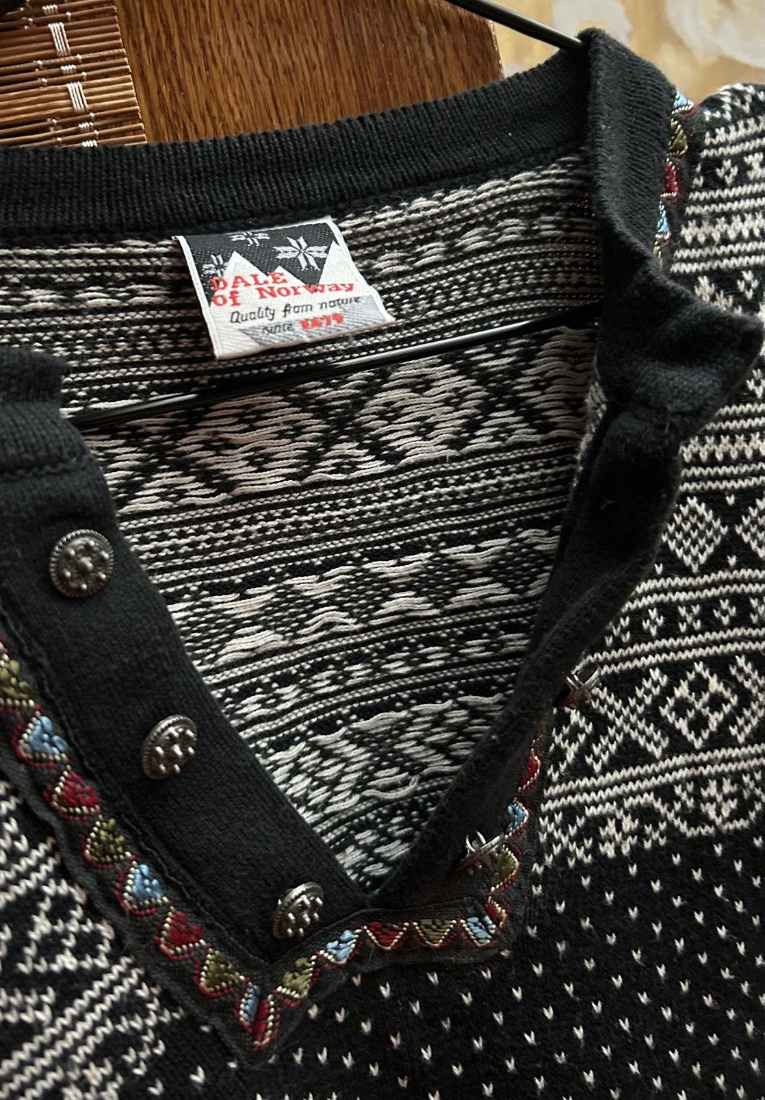 Dale Of Norway 80s Dale Of Norway Nordic Knit Cotton Ski Sweater Size M Size US M / EU 48-50 / 2 - 4 Thumbnail