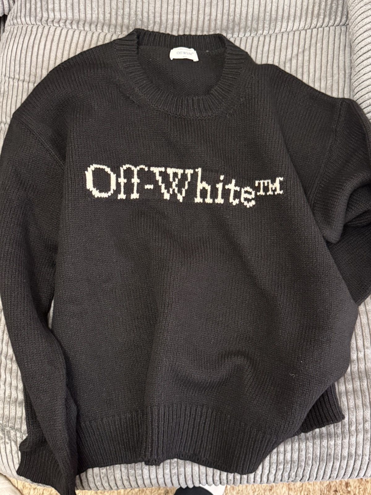 Off-White Off-White Sweater Oversized XL Size US XL / EU 56 / 4 - 1 Thumbnail